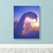 Schneegeister im Pfingstgebiet von Montana Leinwanddruck (Insitu (Holzboden))