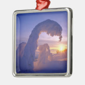 Schneegeister im Whitefish Range von Montana Ornament Aus Metall (Links)