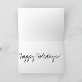 Schneegel Feiertagskarte (Innenseite)