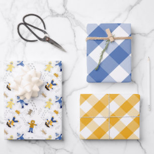Schneegel Kids Wrapping Paper Sheets Geschenkpapier Set