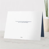 Schneegel und Taube im tiefsten Beileid Karte (Rückseite)