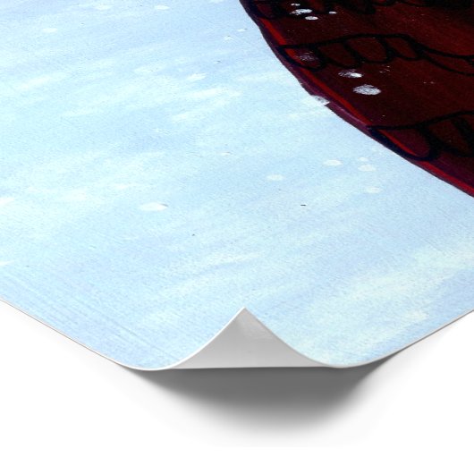 Schneegel Wintermärchen Poster (Ecke)