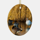 Schneegenschmuck Keramik Ornament (Rechts)