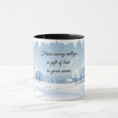 Schneegeschenk Tasse (Zentrum)