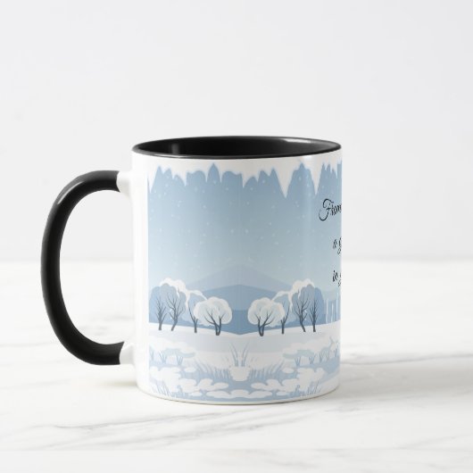 Schneegeschenk Tasse (Links)