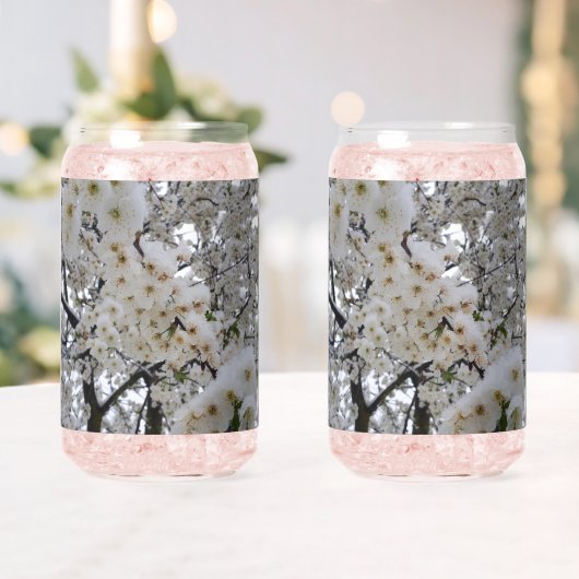 Schneegeschmückte Trinkgarnitur Snowy Blossom Dosenglas (Insitu (Hochzeit))