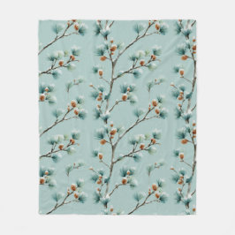 Schneegewächse Kiefernzweige Winter Pattern Fleece