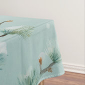 Schneegewächse Kiefernzweige Winter Pattern Fleece Tischdecke (Beispiel)