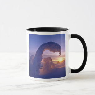 Schneeghost im Whitefish-Gebirge von Montana Tasse