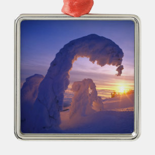 Schneeghoster in der Whitefish Range in Montana Ornament Aus Metall