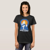 Schneegipfel Skipiste Retro T - Shirt (Vorne ganz)