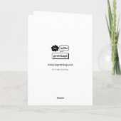 Schneeglobale Erwärmung (Standard) Feiertagskarte (Rückseite)