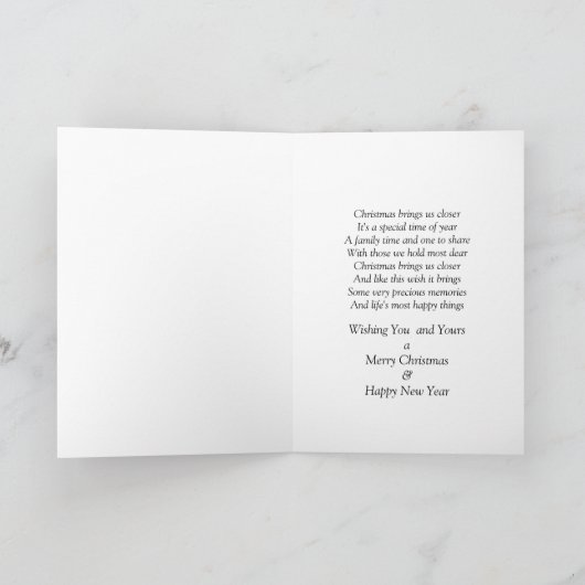 SCHNEEGLOBE - CHRISTMAS - SONDERFREUNDE FEIERTAGSKARTE (Innenseite)