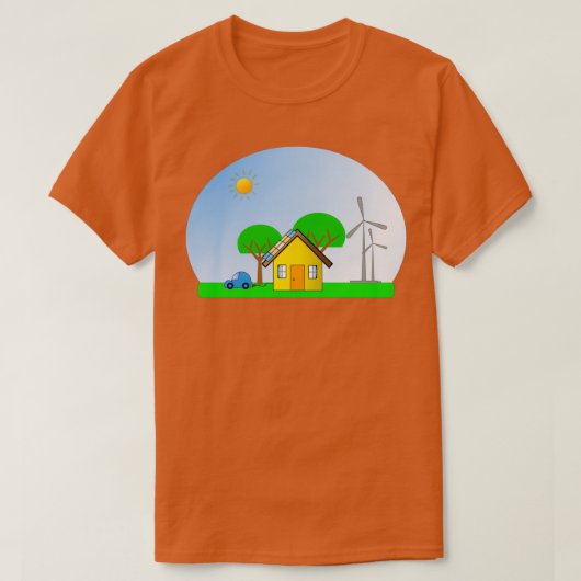 Schneeglobe für saubere Energie T-Shirt (Design vorne)