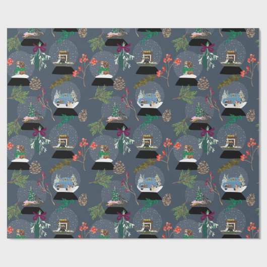 Schneeglobe Geschenkpapier (Flach)