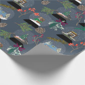 Schneeglobe Geschenkpapier (Ecke)
