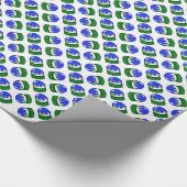 Schneeglobe Geschenkpapier (Ecke)