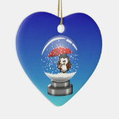 Schneeglobe Keramikornament (Rechts)