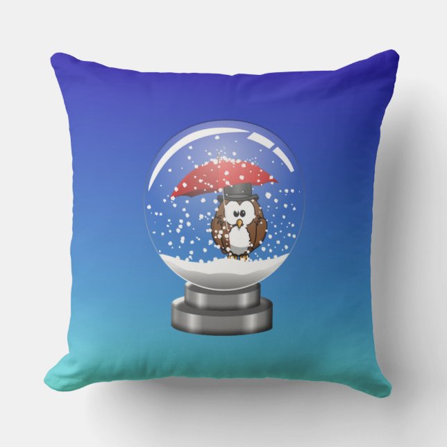 Schneeglobe Kissen (Vorderseite)