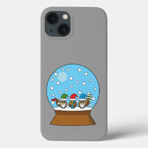 Schneeglobe mit drei Gnome-Würfeln Case-Mate iPhone Hülle