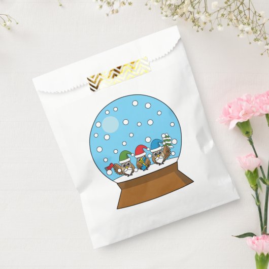 Schneeglobe mit drei Gnome-Würfeln Geschenktütchen (Versiegelt)