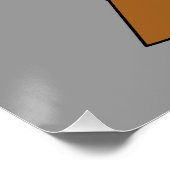 Schneeglobe mit drei Gnome-Würfeln Poster (Ecke)