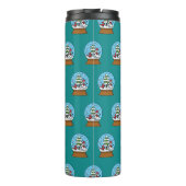 Schneeglobe mit Kardinal Snowman und Pine Tree Thermosbecher (Rückseite)