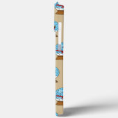 Schneeglobe mit Niedlichem rotem Kardinal Case-Mate iPhone Hülle (Rückseite / Links)