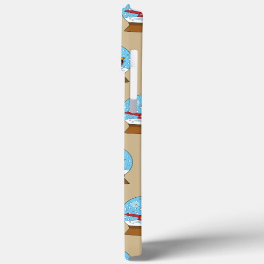 Schneeglobe mit Niedlichem rotem Kardinal Case-Mate iPhone Hülle (Rückseite / Links)