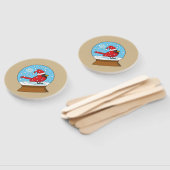 Schneeglobe mit Niedlichem rotem Kardinal Fächer (Non-assembled)