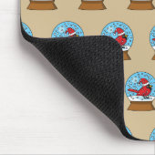 Schneeglobe mit Niedlichem rotem Kardinal Mousepad (Ecke)