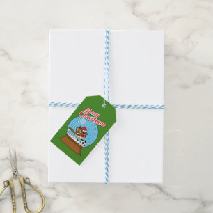 Schneeglobe mit Niedlichem Sparrow-Spielfußball Geschenkanhänger