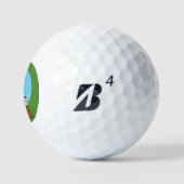 Schneeglobe mit Niedlichem Sparrow-Spielfußball Golfball (Logo)