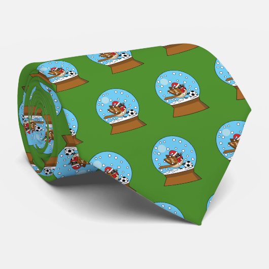 Schneeglobe mit Niedlichem Sparrow-Spielfußball Krawatte (Gerollt)