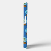 Schneeglobe mit Schneemann und Pine Tree Case-Mate iPhone Hülle (Rückseite / Rechts)