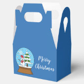 Schneeglobe mit Schneemann und Pine Tree Geschenkschachtel (Geöffnet)