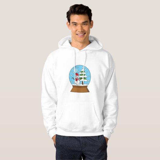 Schneeglobe mit Schneemann und Pine Tree Hoodie (Vorne ganz)