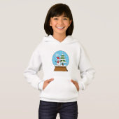 Schneeglobe mit Schneemann und Pine Tree Hoodie (Vorne ganz)