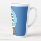 Schneeglobe mit Schneemann und Pine Tree Milchtasse (Rechts)