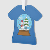 Schneeglobe mit Schneemann und Pine Tree Ornament (Vorderseite)