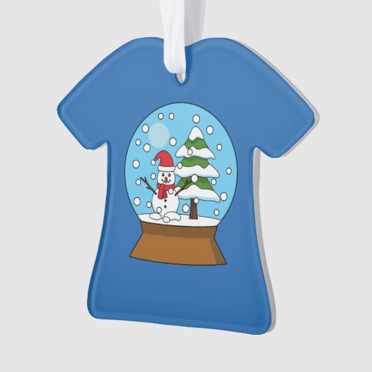 Schneeglobe mit Schneemann und Pine Tree Ornament (Vorderseite)
