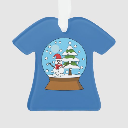 Schneeglobe mit Schneemann und Pine Tree Ornament (Vorderseite)