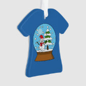 Schneeglobe mit Schneemann und Pine Tree Ornament (Vorderseite)