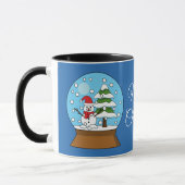 Schneeglobe mit Schneemann und Pine Tree | Persona Tasse (Links)