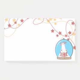 Schneeglobe Weihnachtsgebäck Post-it Klebezettel