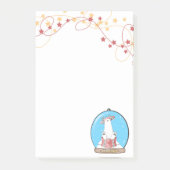 Schneeglobe Weihnachtsgebäck Post-it Klebezettel (Vorderseite)