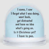 Schneeglobe wird alter Spaß Schneekugeln (Vorderseite)