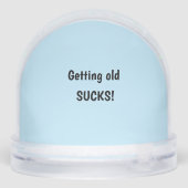 Schneeglobe wird alter Spaß Schneekugeln (Rückseite)