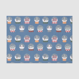 Schneegloben-Gesamtmuster - Seidenpapier