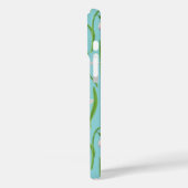 Schneeglöckchen auf Pool Blau Case-Mate iPhone Hülle (Rückseite / Links)